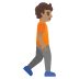 person walking facing right, medium skin tone